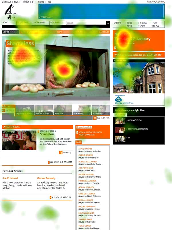 Channel 4 – heat map