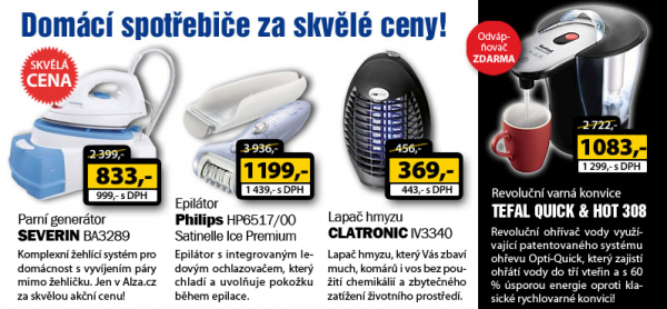 Newsletter s nabídkou rychlovarné konvice