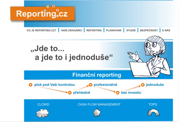 Reporting.cz – zamítnutý návrh grafiky