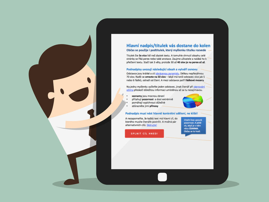 Správná struktura webového textu