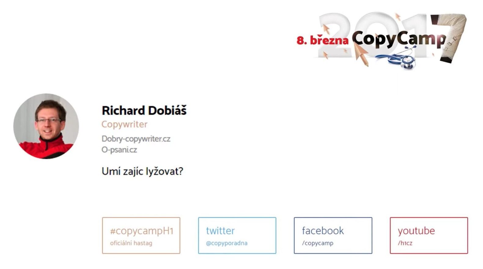 Umí zajíc lyžovat? Přednáška o budování značky lyžařské školy z Copycampu #7